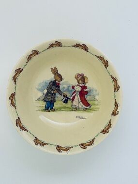 Vintage Royal Doulton Bunnykins Cereal bowl 6” 1940-50’s